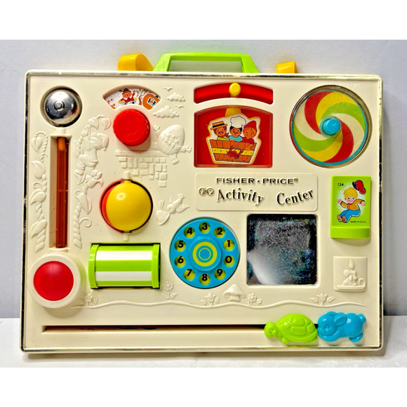 Vintage 1973 Fisher Price Baby Toddler Activity Center Crib Toy - Picture 1 of 5